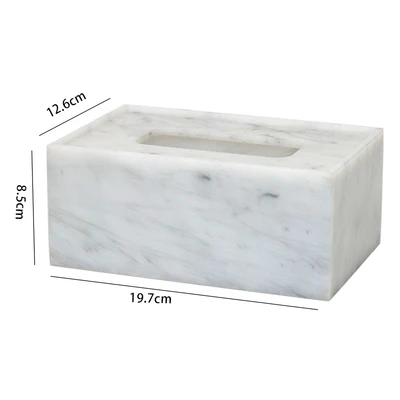 

Marble Pattern Acrylic Tissue Box Creative Bathroom Tissue Case Living Room Decoration Storage Nordic Hotel Paper Holder