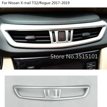

Car Switch Vent Outlet Middle Air Condition Panel Control Trim Frame For Nissan X-Trail Xtrail T32/Rogue 2017 2018 2019 2020