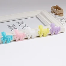 Cute Glitter unicorn Resin Flat back Cabochons for Phone Decoration