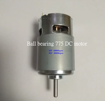 

DC 12V 24V 36V 48V Ball bearing 775 DC motor 18V 10000rpm 36V 20000rpm Suitable For Blower Electric tool DC motor