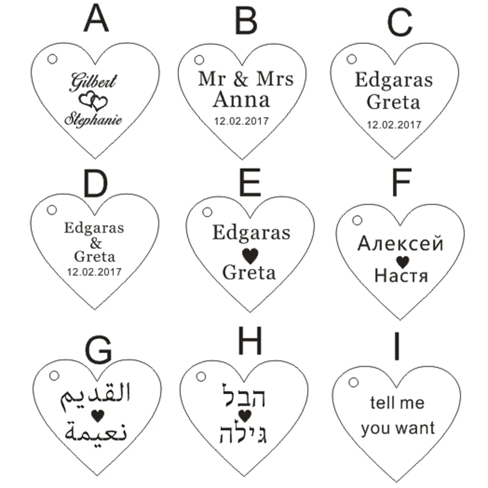 Personalized MR & MRS Surname Love Heart Wedding Table Decor Favors Customized,Surname Love Heart Wedding Table Decoration Favor