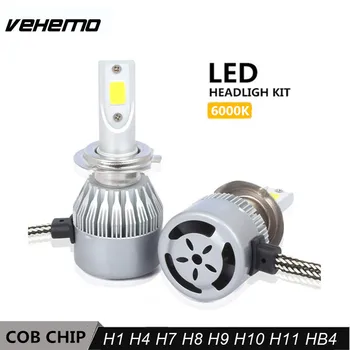 

Vehemo 1Pc Car Headlight H7 H4 LED H8 H11 HB3 9005 HB4 9006 H1 H3 36W 4000lm Auto Bulb Headlamp 6000K Light