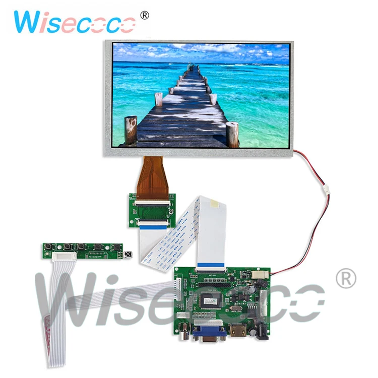 TFT ЖК дисплей 7 0 дюйма A070VW04 V0 разрешение 800x480 60 pin с пультом дистанционного