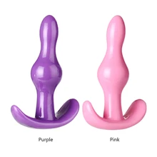 1pcs Soft Silicone Anal Plug Beads Dildo Butt Prostate Massager Jelly Skin Feeling Anal Plug Beads