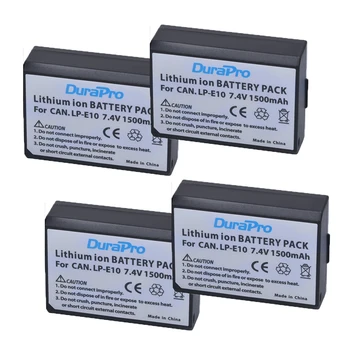 

4 pcs LP-E10 LP E10 LPE10 Rechargeable Camera Li-ion Battery For Canon 1100D Rebel T3 Kiss X50 LPE10 X70 Rebel T3 T5 battery