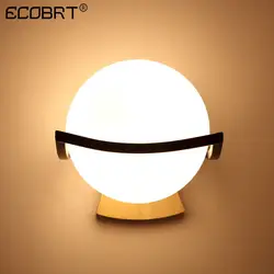 ECOBRT новый светодио дный E27 светодиодный настенный светильник стеклянный шар Настенный Светильник Коридор Спальня прикроватный светильник
