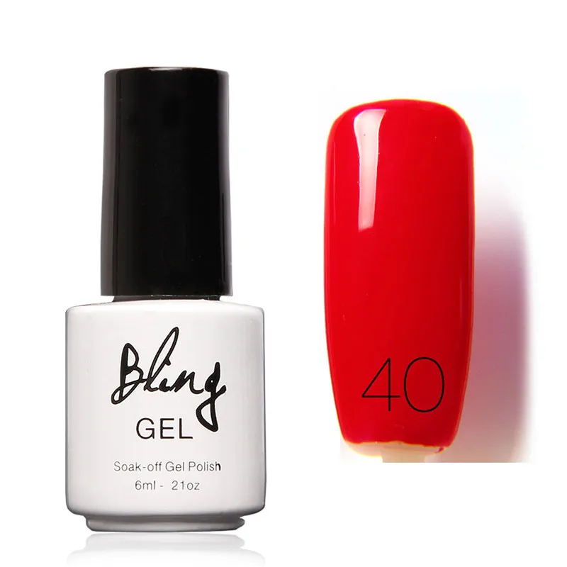 UV Nail Polish Bling Red Shiny Surface UV Gel Nail Polish Nails Art