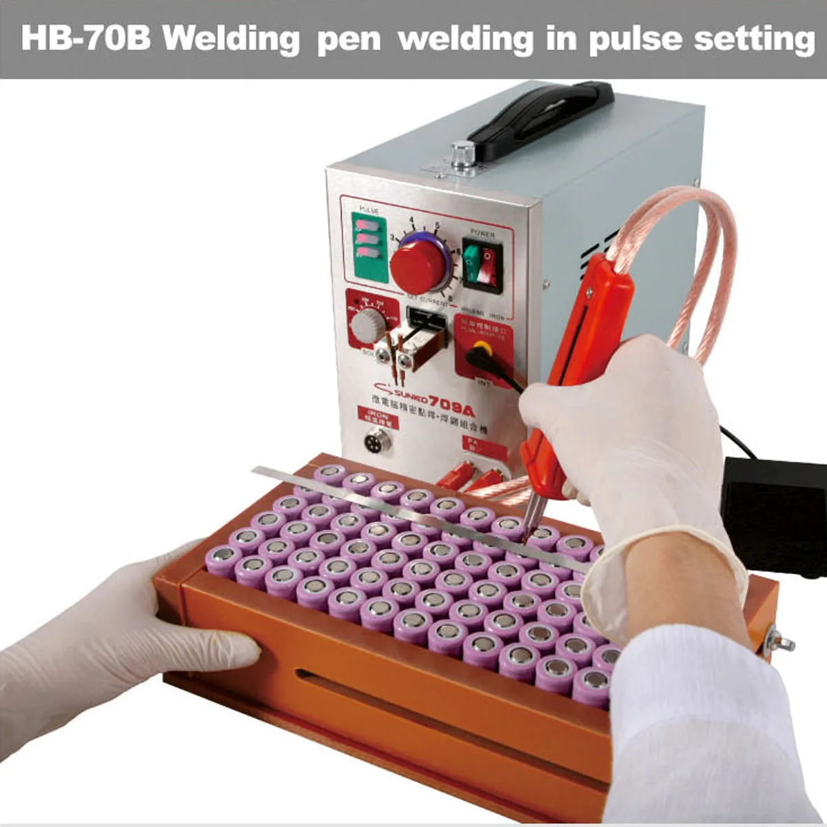 

Spot Wel der Eu Plug 220V 50Hz 709A 1.9KW Spot Wel ders 2/4/6/8 Spot Welding Machine For 18650 Battery Pack Circuit Board Solder