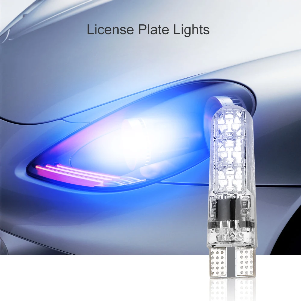 2шт светодиодный T10 автомобильный стробоскопический светильник, разноцветный купол, клиновая лампа света RGB светодиодный светильник с пультом дистанционного управления, светильник номерного знака