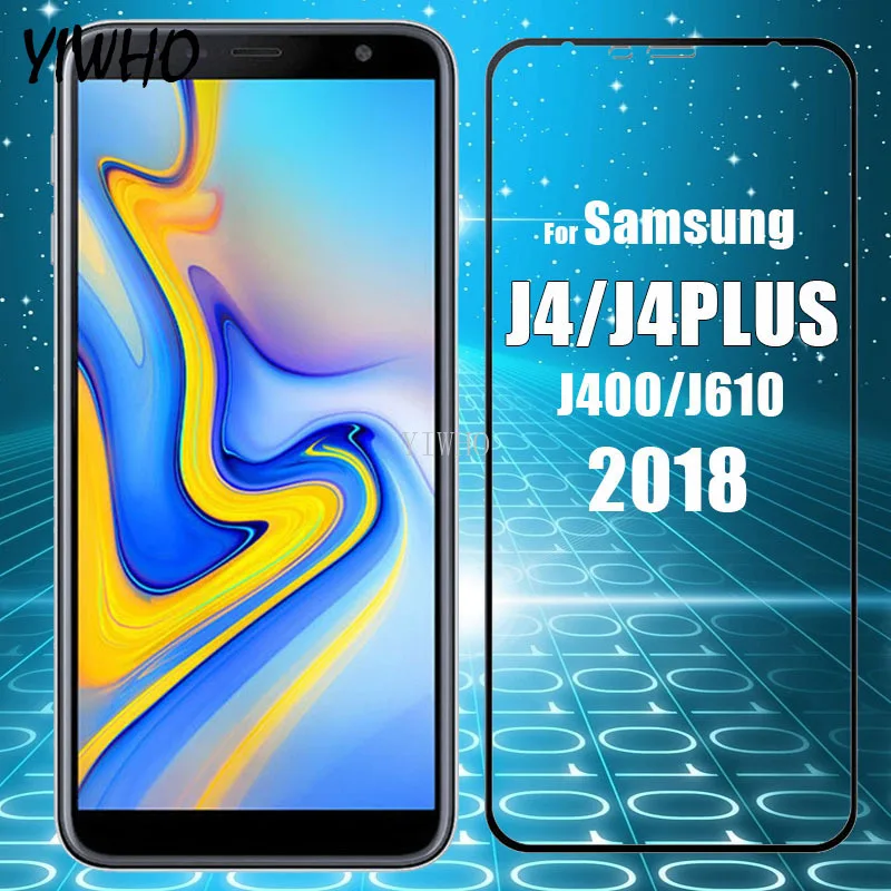 

Protective Glass for Samsung J4 Plus 2018 J4Plus Screen Protector on For Samsung Galaxy J 4 4J J400 J415 Tempered Glas Film