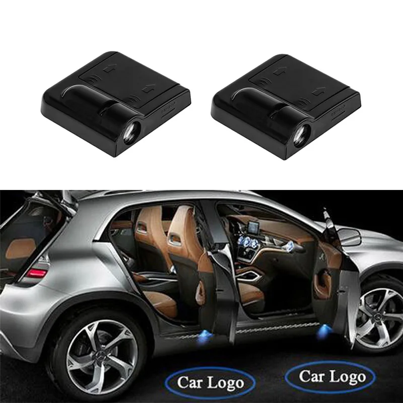 2PCS Wireless Car LED Door Welcome Logo Laser Projector For BMW Ghost Shadow Light Auto Styling