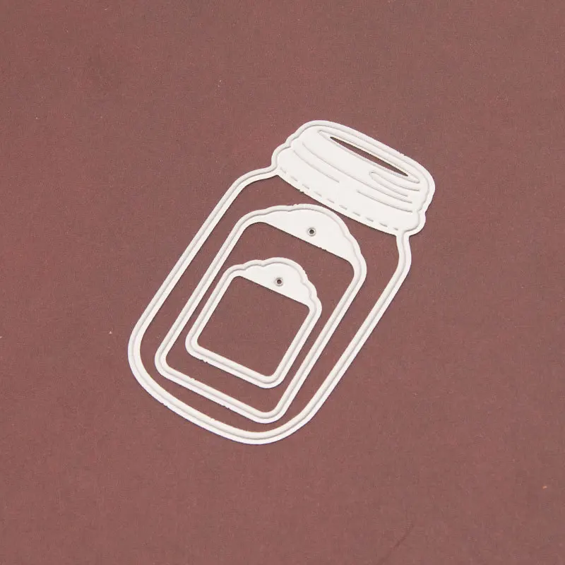 

Bottle DIY Metal Embossing Cutting Knife Mold Carbon Steel Metal Cutting Dies Wish Bottle Die Cuts for Card Making Craft Dies
