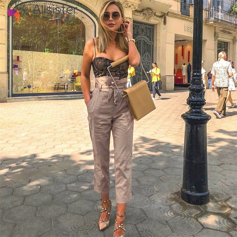 Fashion Women High Waist Harem Pants Summer Autumn Casual