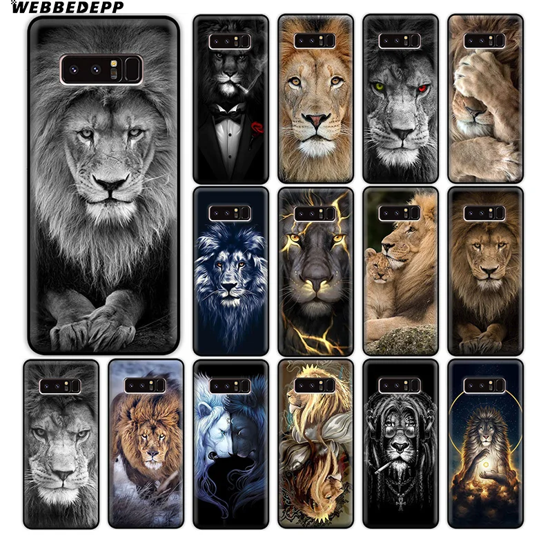 

WEBBEDEPP Lion Alpha Male Cub Soft Silicone Case for Samsung Galaxy A9 A8 A7 A6 Plus 2018 A5 A3 2017 2016 Note 9 8