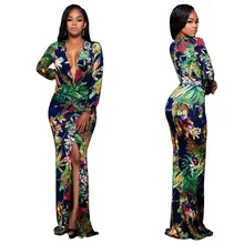 2019 Spring Summer Fashion Party Dresses V-neck Printing Front Split Tropical Summer Cami Dress Women Dresses 2019 Spring Summer Fashion Party Dresses V-neck Printing Front Split Tropical Summer Cami Dress Women Dresses