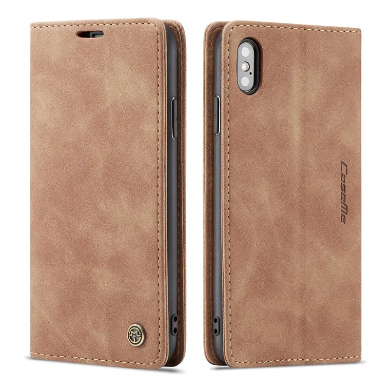 

Retro Frosted PU Leather Magnetic closure Wallet Case Cover for iPhone 11 Pro Max 5S 6S Plus 7 7Plus X XS XR XS Max 8 Plus Capas