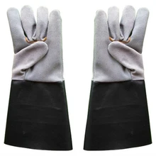 5 пара/лот электросварочные перчатки Защитная Рабочая перчатка 1" кожа электрика защитные перчатки Нескользящие плотные прочные GST010