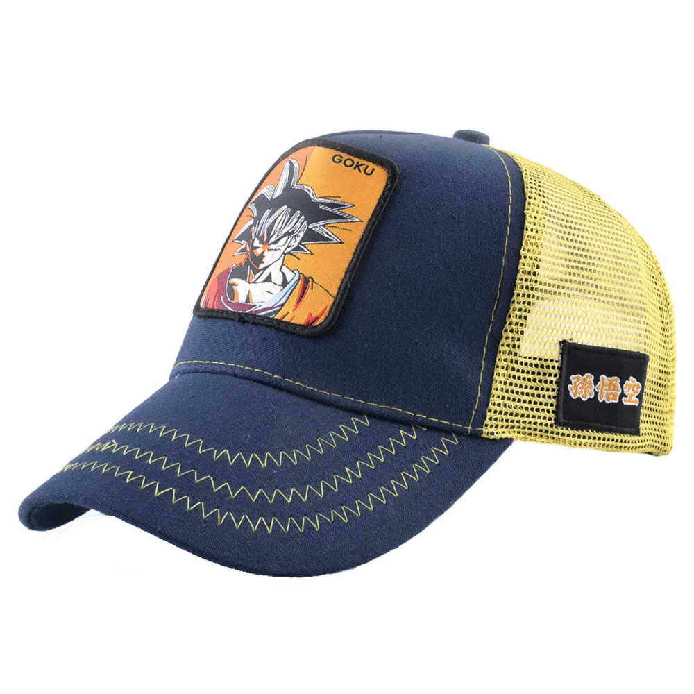 Аниме Dragon Ball Saiyan летние бейсболки Snapback для мужчин и женщин хип хоп хлопок сетка мужская шляпа Gorra Goku Sun бейсболка мода