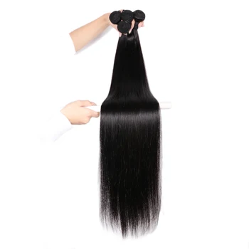 

Sterly Hair 30 Inch 32 34 36 38 Inch 40 Inch Weave Bundles Brazilian Hair Straight Remy Human Hair Bundle Deal Natural Color