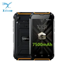 Geotel G1 7500 мАч большой аккумулятор для мобильных устройств телефон 5,0 дюймов HD MTK6580A четырехъядерный Android 7,0 2 Гб ОЗУ 16 Гб ПЗУ 8МП внешний аккумулятор смартфон