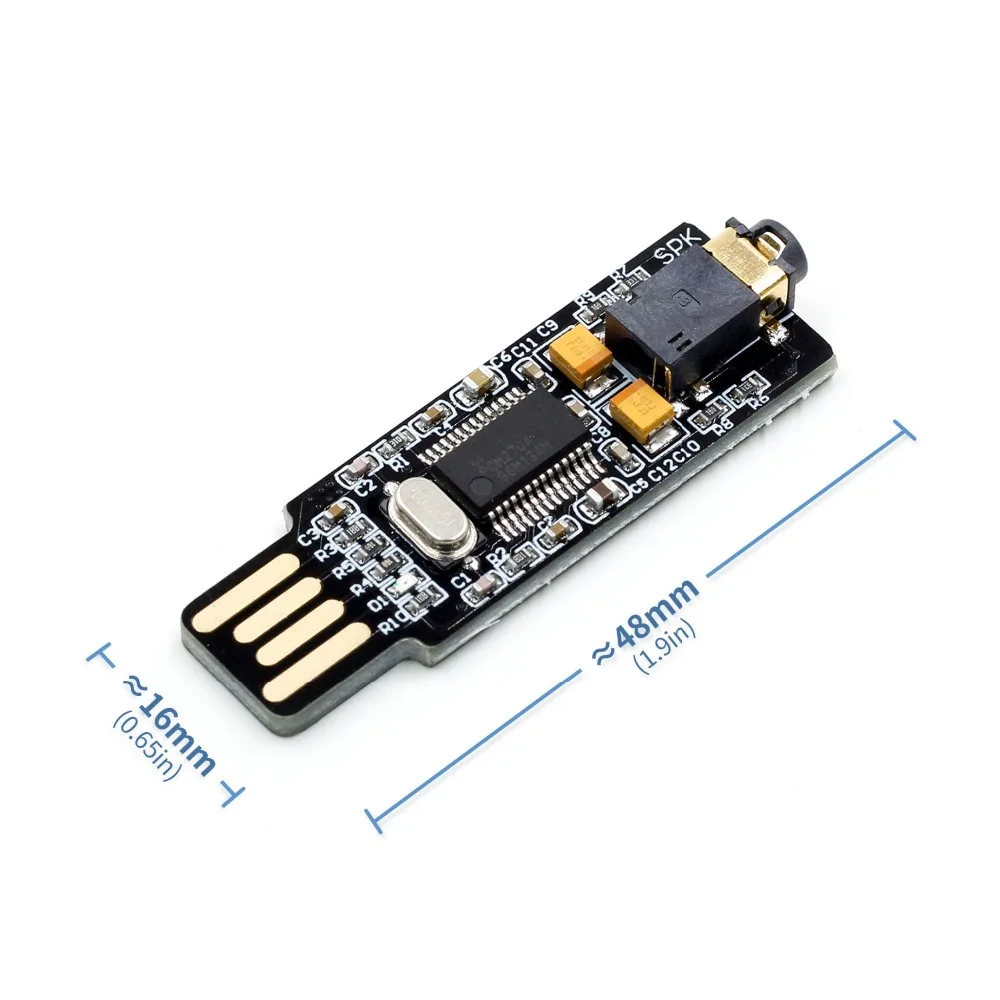 

VHM-305 PCM2704 Mini USB Audio DAC Decoder Board Driver module for PC laptop hifi amplifier A7-018