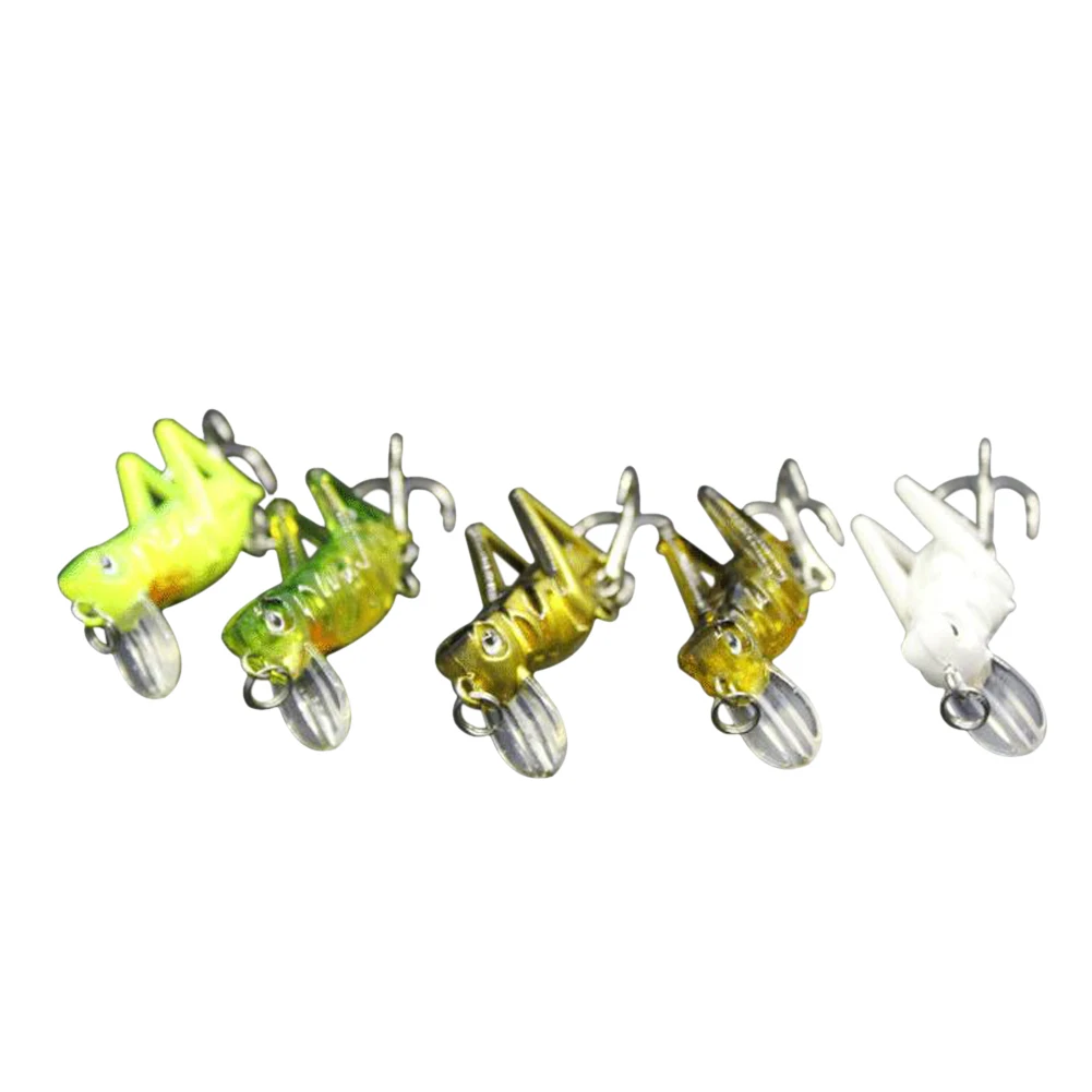 4+1.5cm 5pcs Locust Fishing Lures Set Spinner Baits CrankBait Bass Tackle Steel Treble Hook Fake Fishing Lures 4+1.5cm 5pcs Locust Fishing Lures Set Spinner Baits CrankBait Bass Tackle Steel Treble Hook Fake Fishing Lures