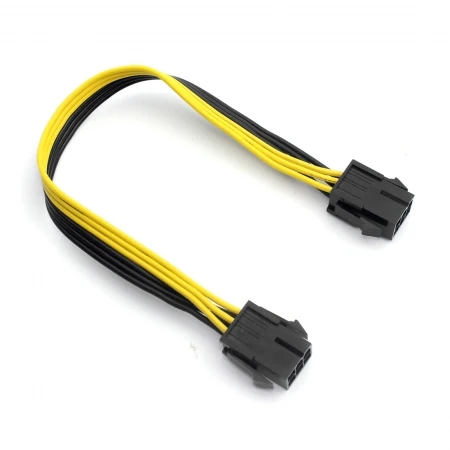 

XT-XINTE 6P Female to Female Extension Cord Adapter Cable 25CM