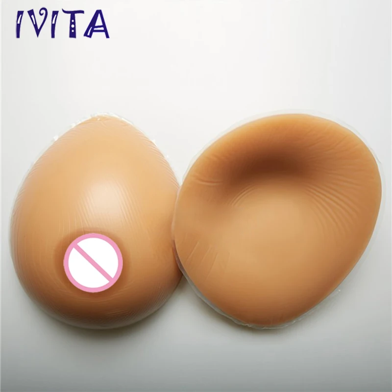 IVITA 4100g Suntan Silicone Big Boobs Breast Artificial For Men Crossdresser Transsexuals Cosplay Boobs Enhancer Forms