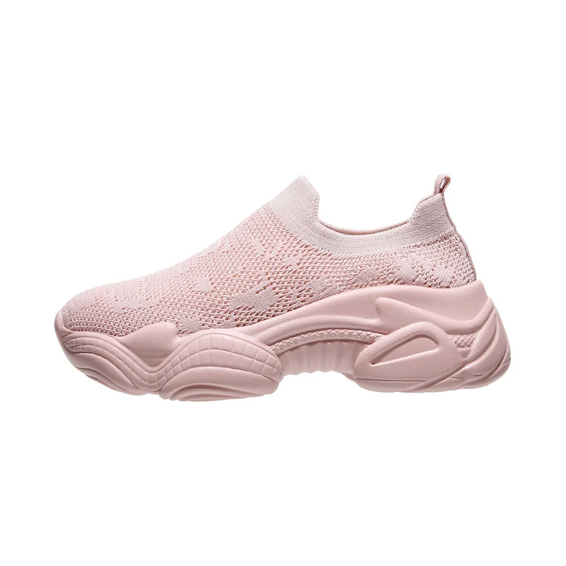 

Basket Femme 2019 Tenis Feminino Fashion Casual Shoes for Woman Vulcanize Shoes Breathable Knitting Fly Line Mesh Sneakers Femme