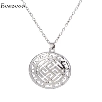 

EUEAVAN 30pcs Vikings Series Hollow Pendant Necklace Round Shape Sun Wheel Jewelry Accessory Gift For Men Women