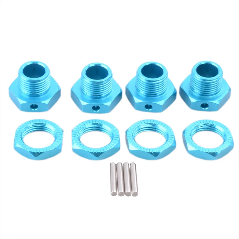 

4PCS HSP 81011 17mm Hex Adapter Aluminum Alloy Wheel Hub Hexagon Adapter for 1:8 94662 94081 Hobao Team C RC Cars