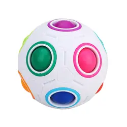 1 шт. Творческий магический куб скорость радуги, пазлы футбольный мяч Обучающие Развивающие игрушки для детей и взрослых