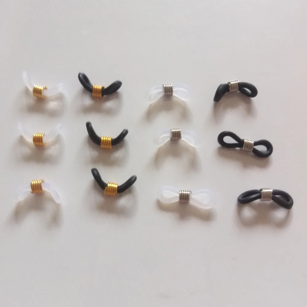 

Wholesale 100pcs Mirror Leg Anti-Slip Sleeve Fixed Ear Hook Hypoallergenic Foot Cover Anti-Slip Earmuffs Diy Eyewear Accessories