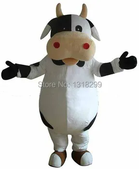 Billige Maskottchen Milchvieh Milch Kuh Maskottchenkostüms Benutzerdefinierte Fantasiekostüm Cosplay Thema Mascotte Karnevalskostüm-kits