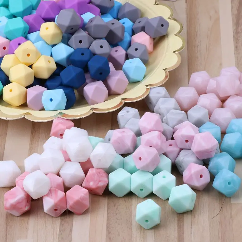 10pcs Silicone Beads Baby Teething Teether Bead Baby Toy DIY Pacifier