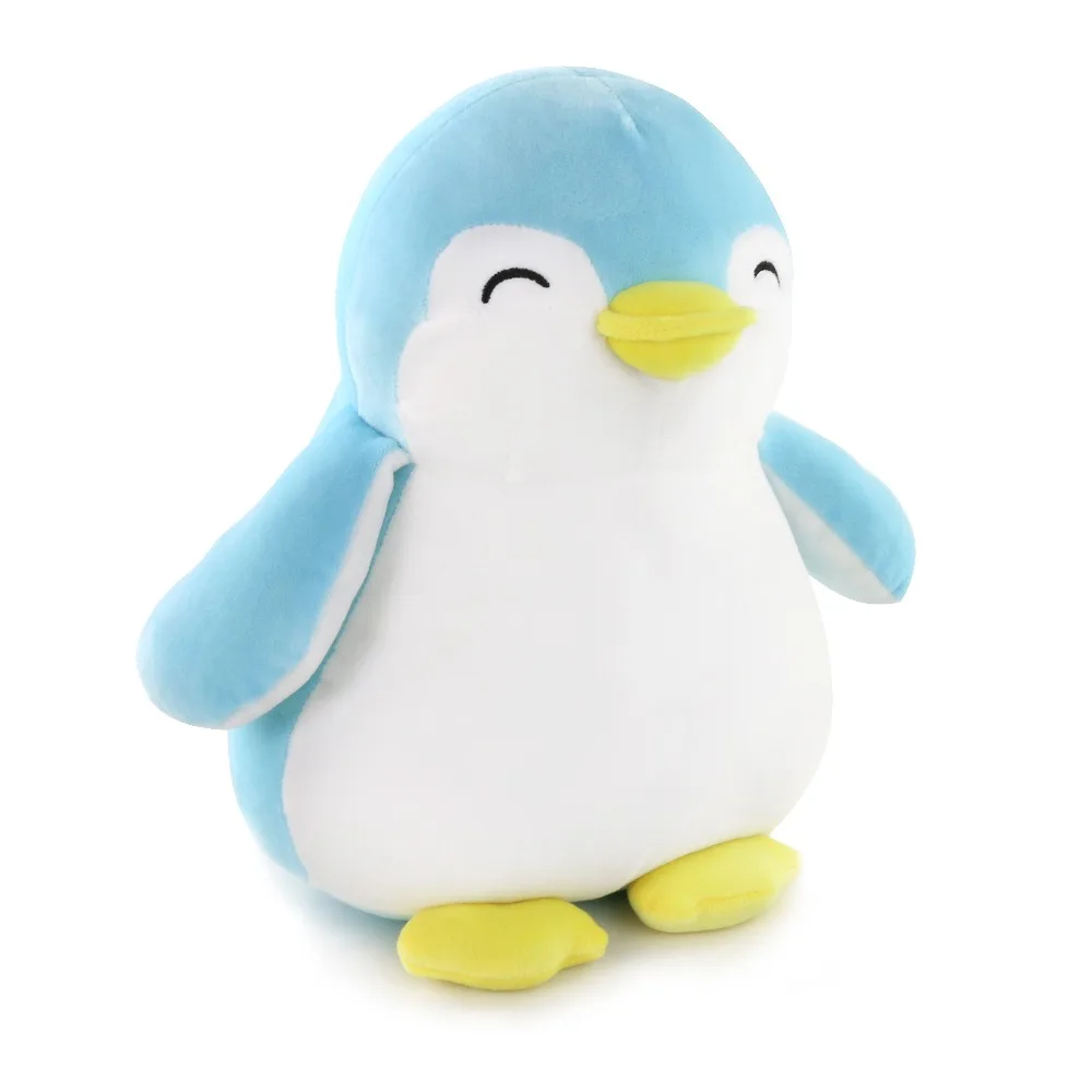 Мягкая игрушка-Пингвин, животные, голубой, розовый, серый цвет, супер мягкие игрушки для детей, подарок на день рождения, Рождество, день рождения