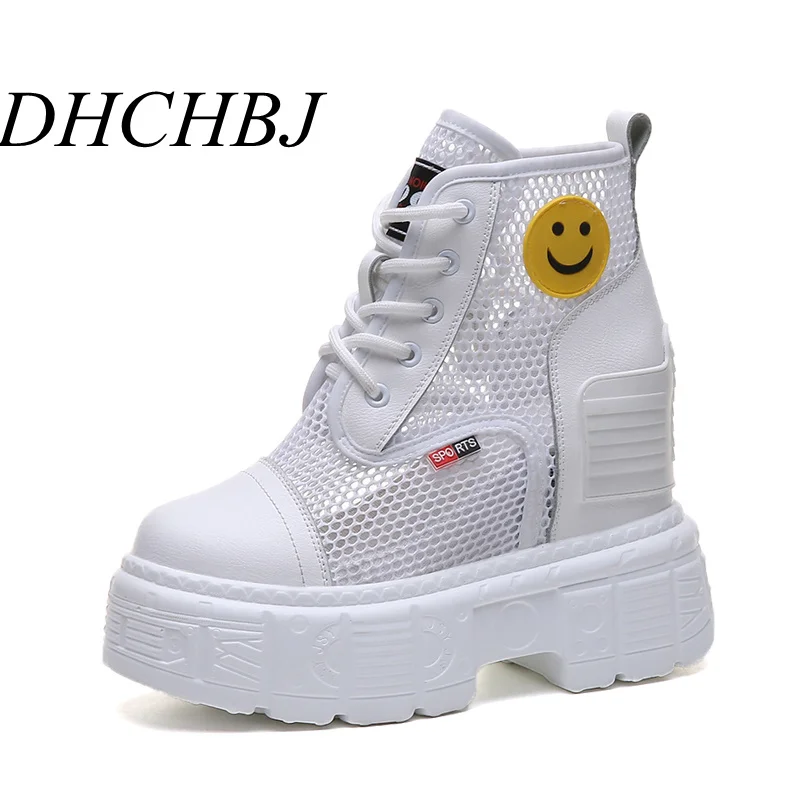

Casual Shoes Women's Flats Shoes Mesh Breathable Platform Wedge Heels Shoes 10.5 cm Summer Sneakers Zapatillas Deportivas Mujer