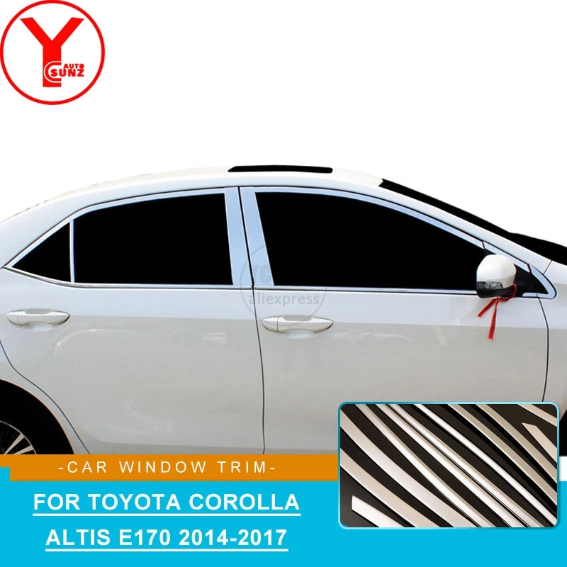 car window trim molding For Toyota Corolla ALTIS E170 2014 2015 2016