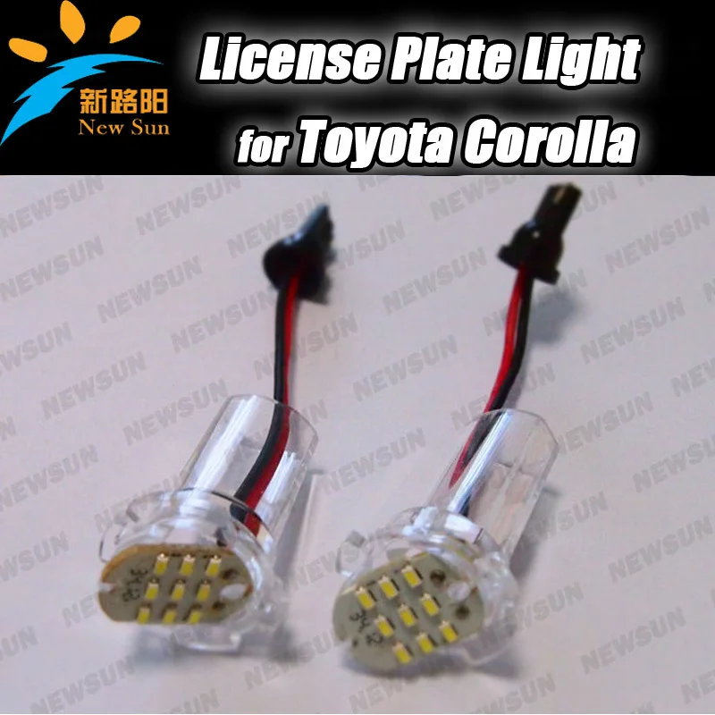 

Error Free Rear LED license number plate light ,Car license frame lamp bulbs for Toyota Alphard Corolla Atis(01-07) ist wish
