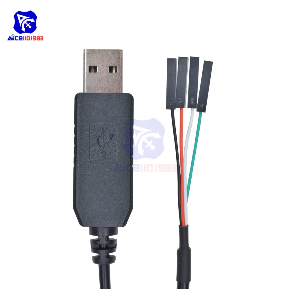 Original CH340 CH340G USB 2.0 to TTL Serial Adapter Download Cable for Arduino Raspberry Pi Windows 10/Mac OS X/Linux 1M Cable
