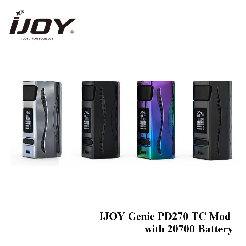 

Original IJOY Genie PD270 TC Mod with 20700 Battery RGB backlight & LED flashlight function VS Ijoy Captain PD270 Mod