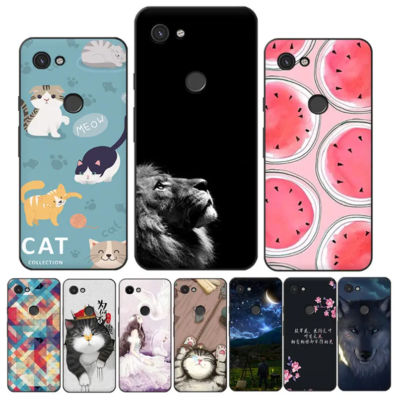 

For Google Pixel 3A Case Slim Cute Lion Silicone Soft TPU Back Cover For Google Pixel 3A XL Case Shockproof Pixel3A 3AXL Funda