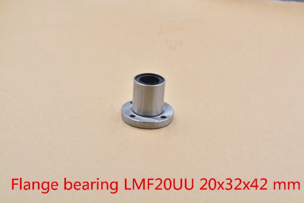 LMF20UU 20 мм x 32 42 круглый фланец линейный шарикоподшипник втулка для стержня вала cnc
