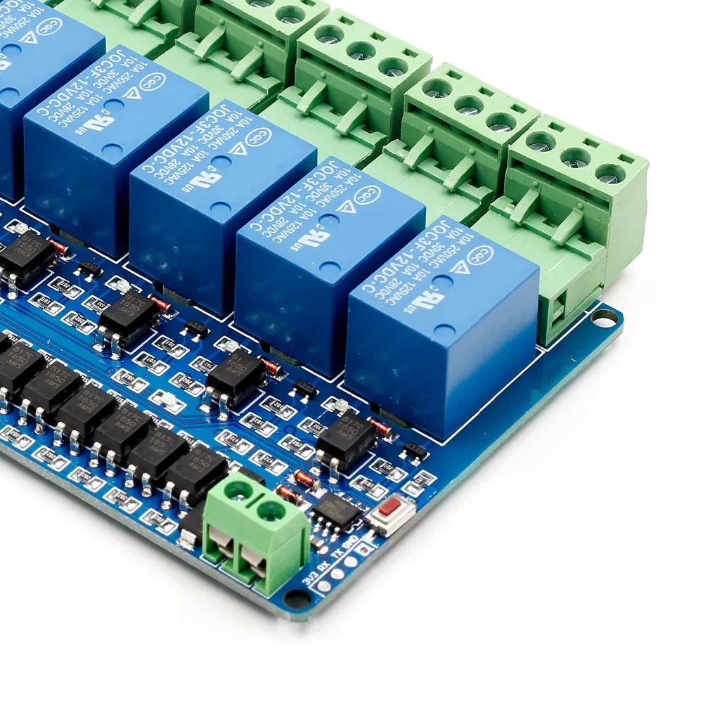 1 шт. с протоколом Modbus rtu ptz-камеры 8-канальный релейный модуль 485 ttl связи 8-канальный вход релейный модуль