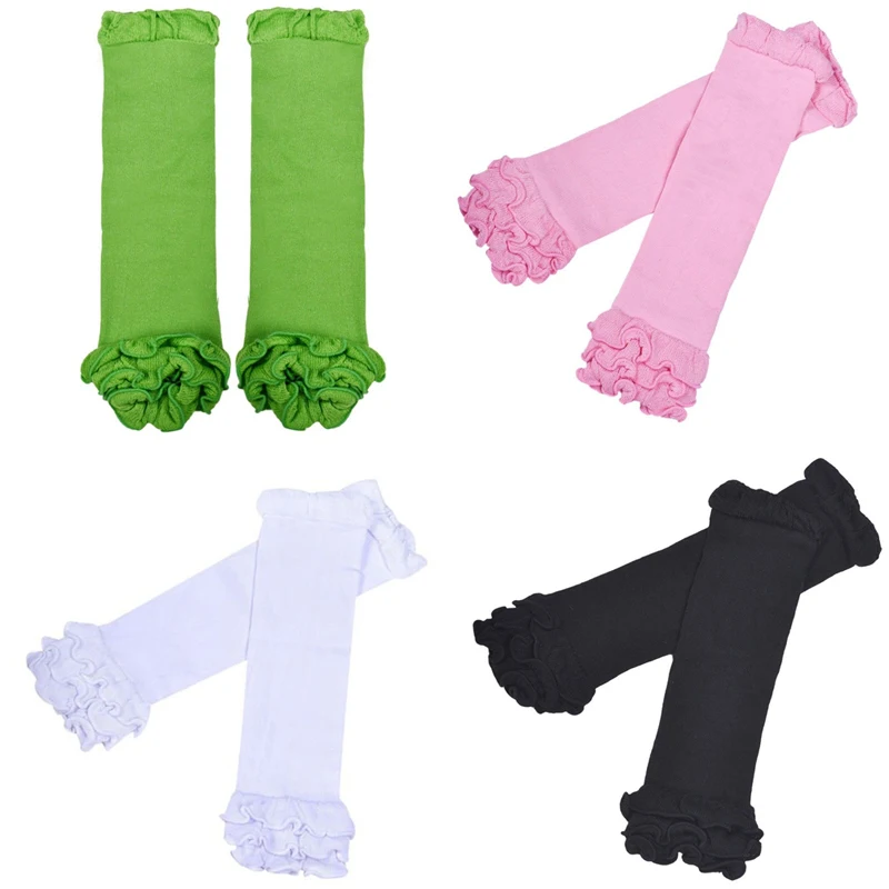 

M89CNew Children Baby Girl Socks Baby Leg Warmers Sock Kneepad Tight Stocking Socks White/Black/Green/Pink