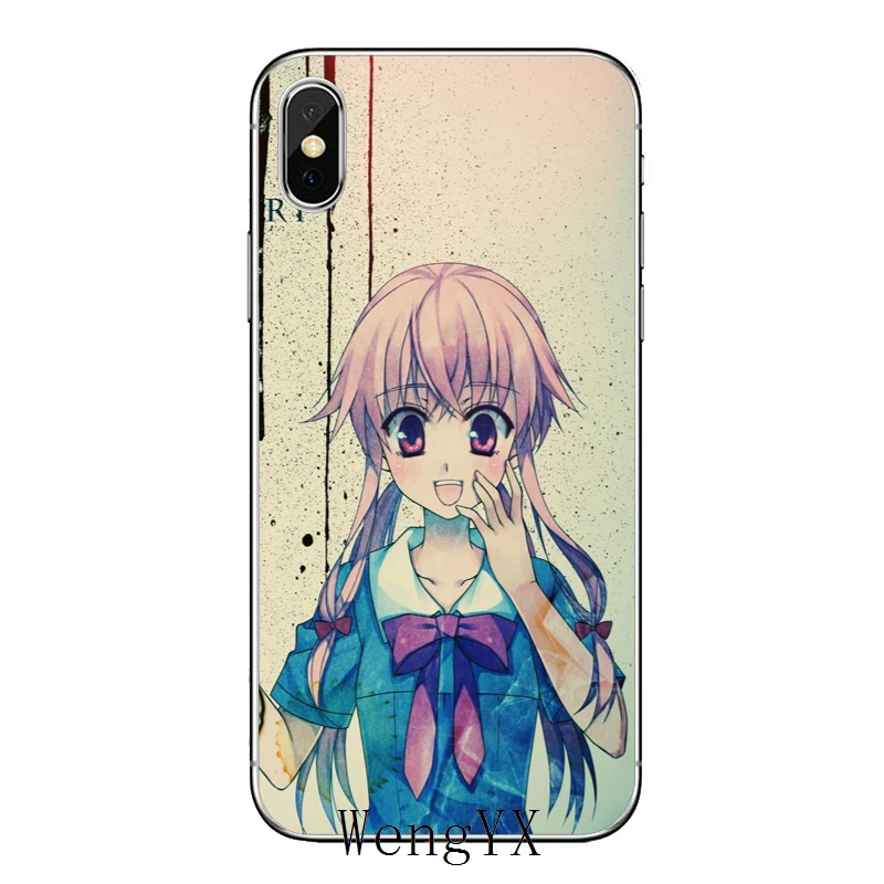 Мягкий чехол из ТПУ для телефона аниме Mirai Nikki Future Diary Apple iPhone X XR XS Max 8 7 6s 6 plus SE 5s 5c 5