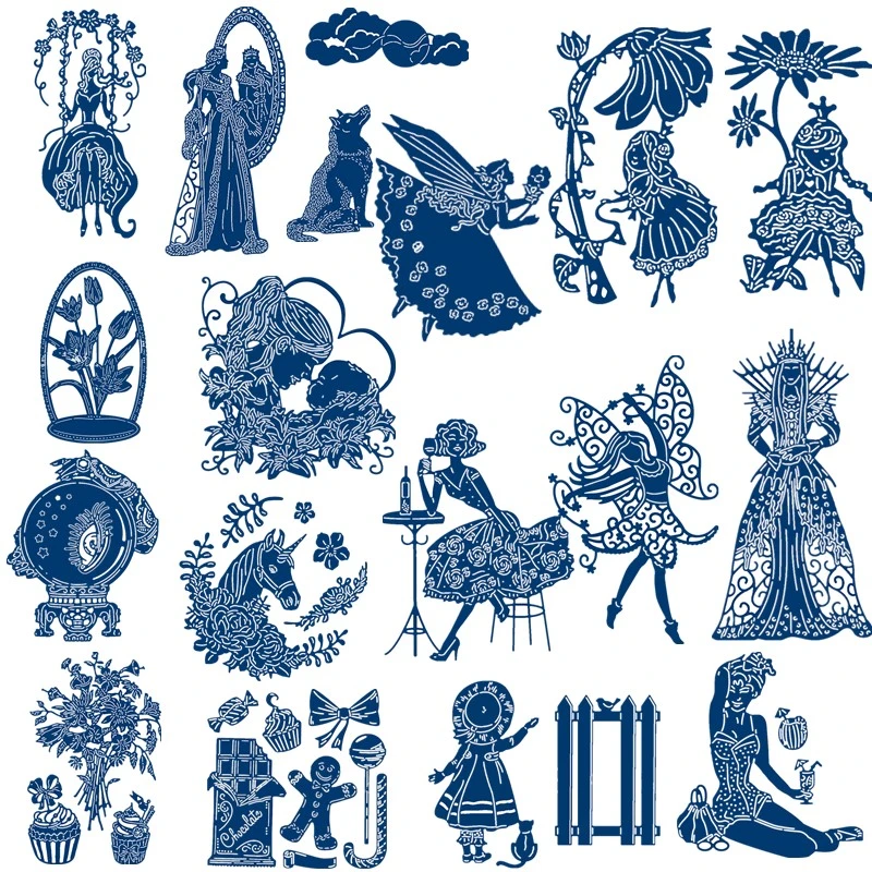 Queen Crystal Ball Elegant Woman Unicorn Gingerbread For Diy Scrapbooking Paper Cards Crafts Embossing Decor 19 New Dies Cutting Dies Aliexpress