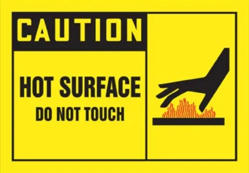 

500pcs/lot 114x76mm CAUTION HOT SURFACE DO NOT TOUCH self-adhesive paper lable sticker, Item No.CA11