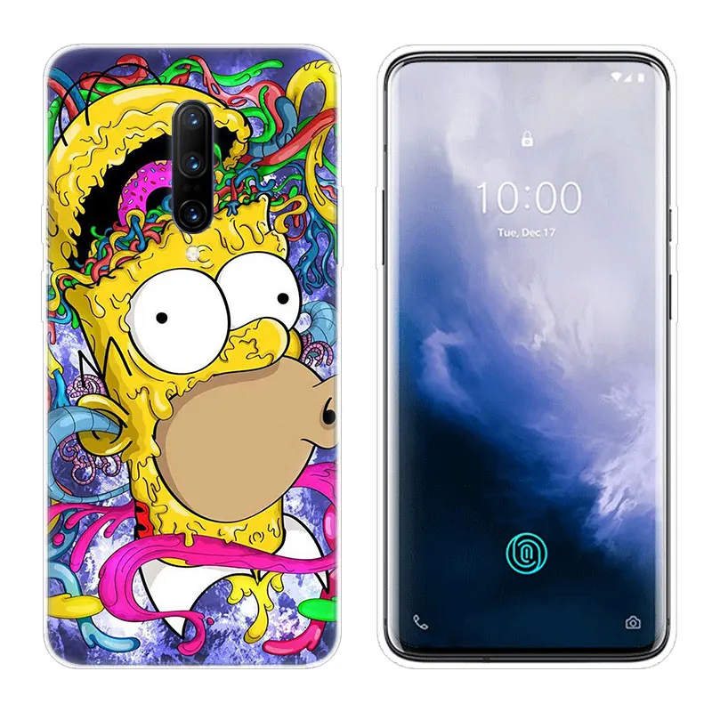 Модный прозрачный силиконовый чехол Simpsons для OnePlus 7 Pro мягкий телефона из ТПУ 6 6T 5 5T