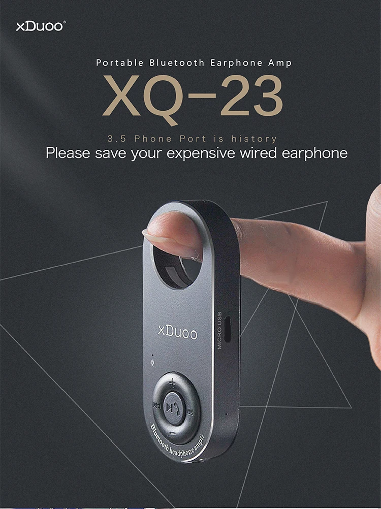 XDUOO XQ-23 высокая производительность Bluetooth портативный WM8955 ЦАП усилитель для наушников усилитель мощности кабель Замена для телефона